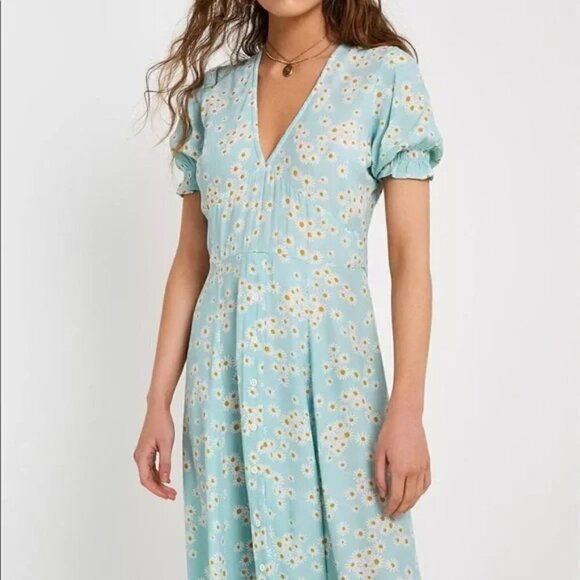 Faithfull The Brand Mejia Ari Zhoe Floral Print Midi Dress New Size 2 US/XS - Picture 8 of 16